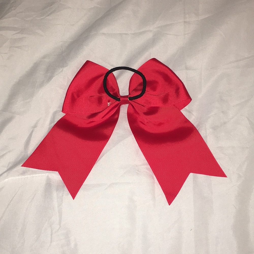 Red Cheer Bow - Picture 2 of 2